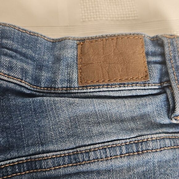 Denim Distressed Women's Shorts - Picture 6 of 16